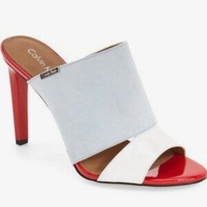 Calvin Klein Ninfa Mule 2016 Fits Like a Size 7 Suede